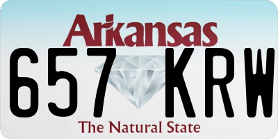 AR license plate 657KRW