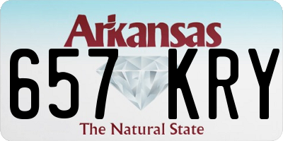 AR license plate 657KRY
