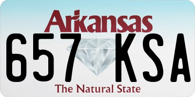 AR license plate 657KSA