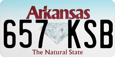 AR license plate 657KSB