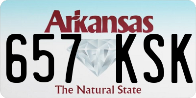AR license plate 657KSK