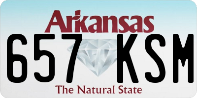 AR license plate 657KSM