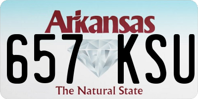 AR license plate 657KSU