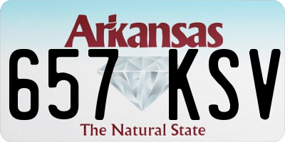 AR license plate 657KSV