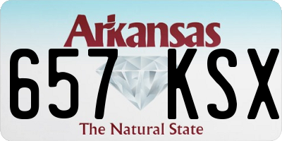 AR license plate 657KSX
