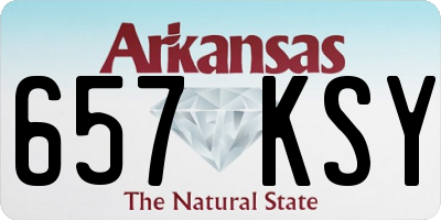 AR license plate 657KSY