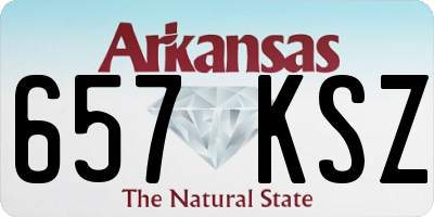AR license plate 657KSZ