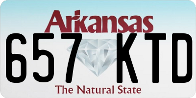 AR license plate 657KTD
