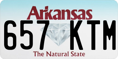AR license plate 657KTM