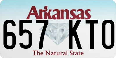 AR license plate 657KTO