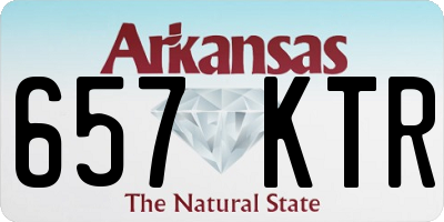 AR license plate 657KTR