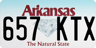 AR license plate 657KTX
