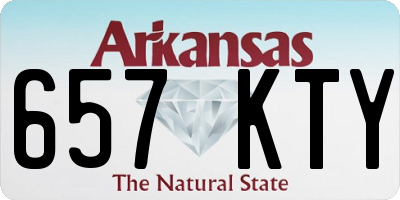 AR license plate 657KTY