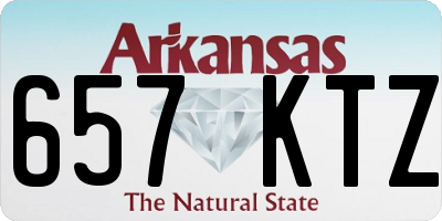 AR license plate 657KTZ