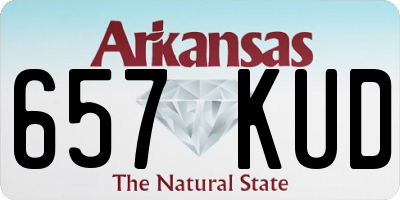 AR license plate 657KUD