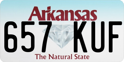 AR license plate 657KUF