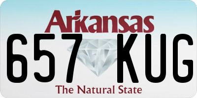 AR license plate 657KUG