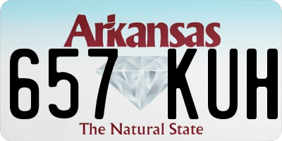 AR license plate 657KUH