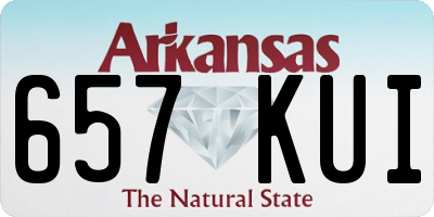 AR license plate 657KUI