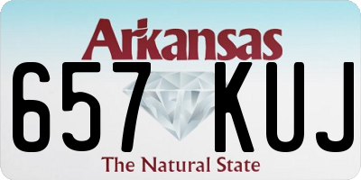 AR license plate 657KUJ