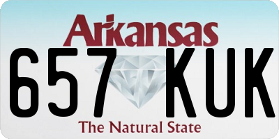 AR license plate 657KUK