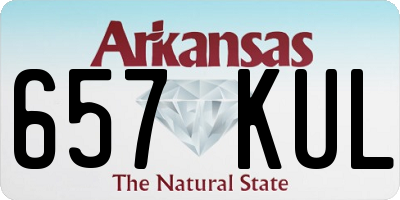 AR license plate 657KUL