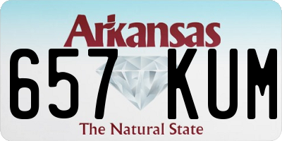 AR license plate 657KUM
