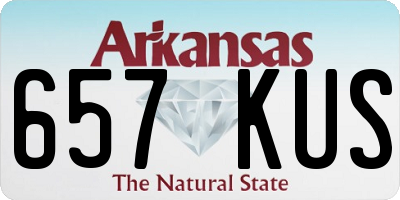 AR license plate 657KUS