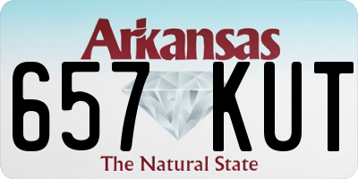 AR license plate 657KUT