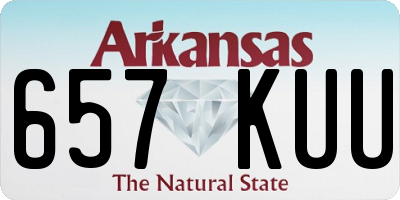 AR license plate 657KUU