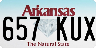 AR license plate 657KUX