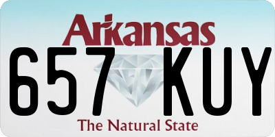 AR license plate 657KUY