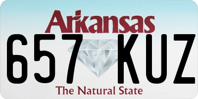 AR license plate 657KUZ