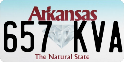 AR license plate 657KVA