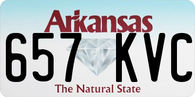 AR license plate 657KVC