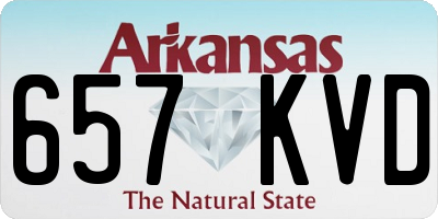 AR license plate 657KVD