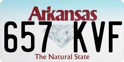 AR license plate 657KVF