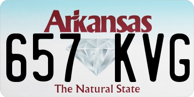 AR license plate 657KVG