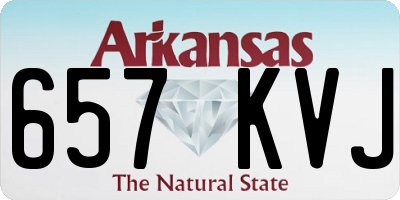 AR license plate 657KVJ