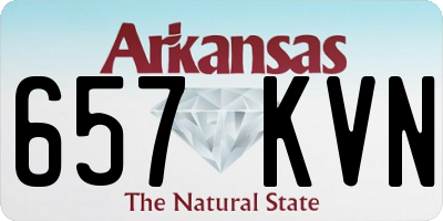 AR license plate 657KVN