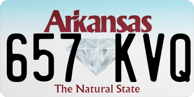 AR license plate 657KVQ