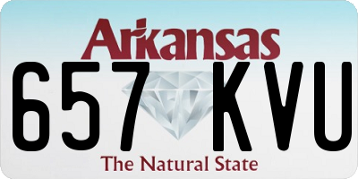 AR license plate 657KVU