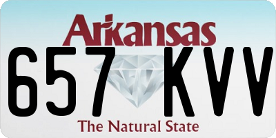 AR license plate 657KVV