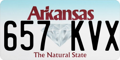 AR license plate 657KVX