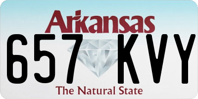 AR license plate 657KVY