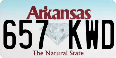 AR license plate 657KWD