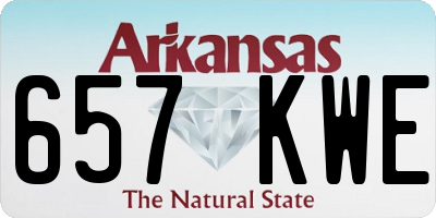 AR license plate 657KWE
