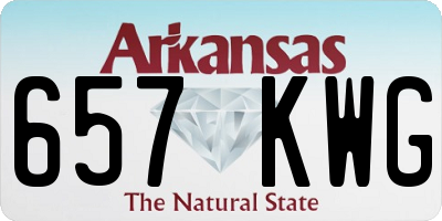 AR license plate 657KWG