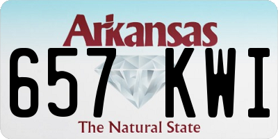 AR license plate 657KWI