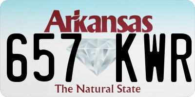 AR license plate 657KWR